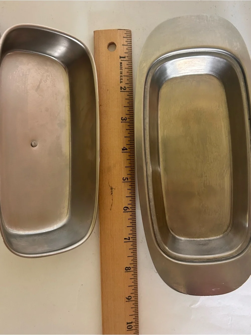Vintage MCM Stainless Steel Butter Sugar Lid Creamer Set Oneida 18/8 Japan Retro